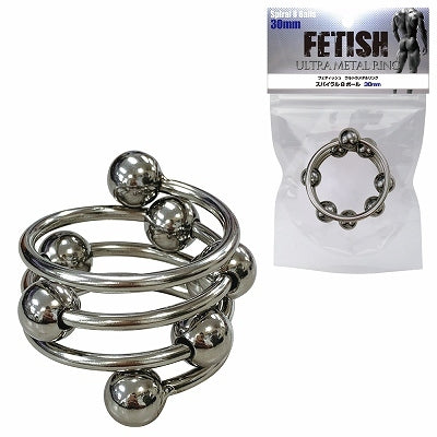 Fetish 超金屬陰莖環 螺旋8球