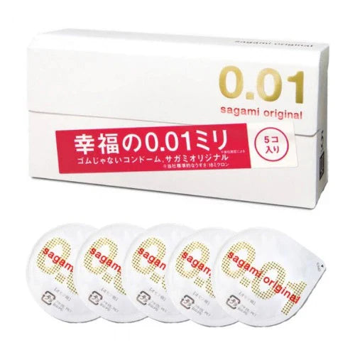 相模幸福Sagami 0.01 超薄安全套 5個 牛油盒